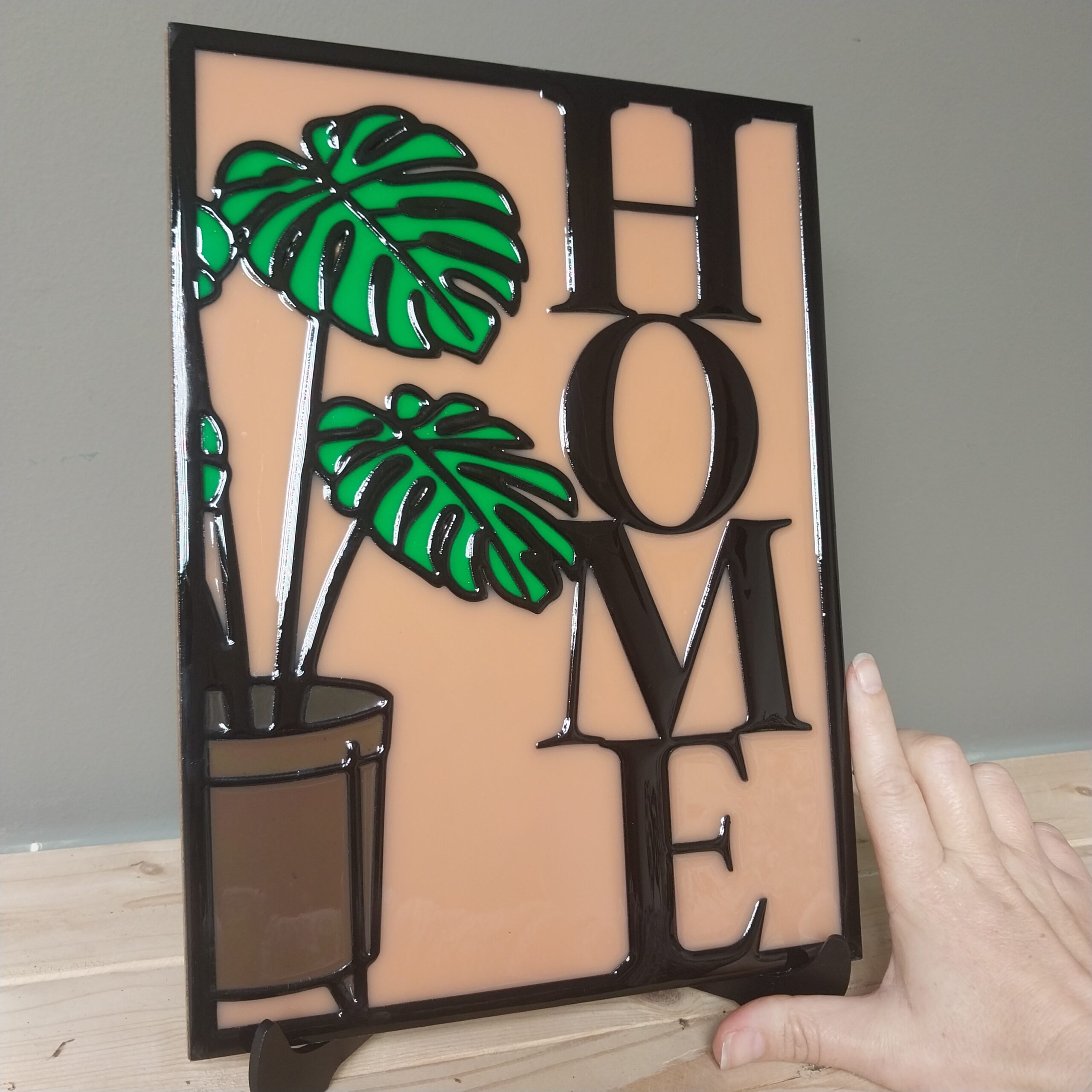 MODERN RESIN BOTANICAL WALL ART / DECOR - Image 3