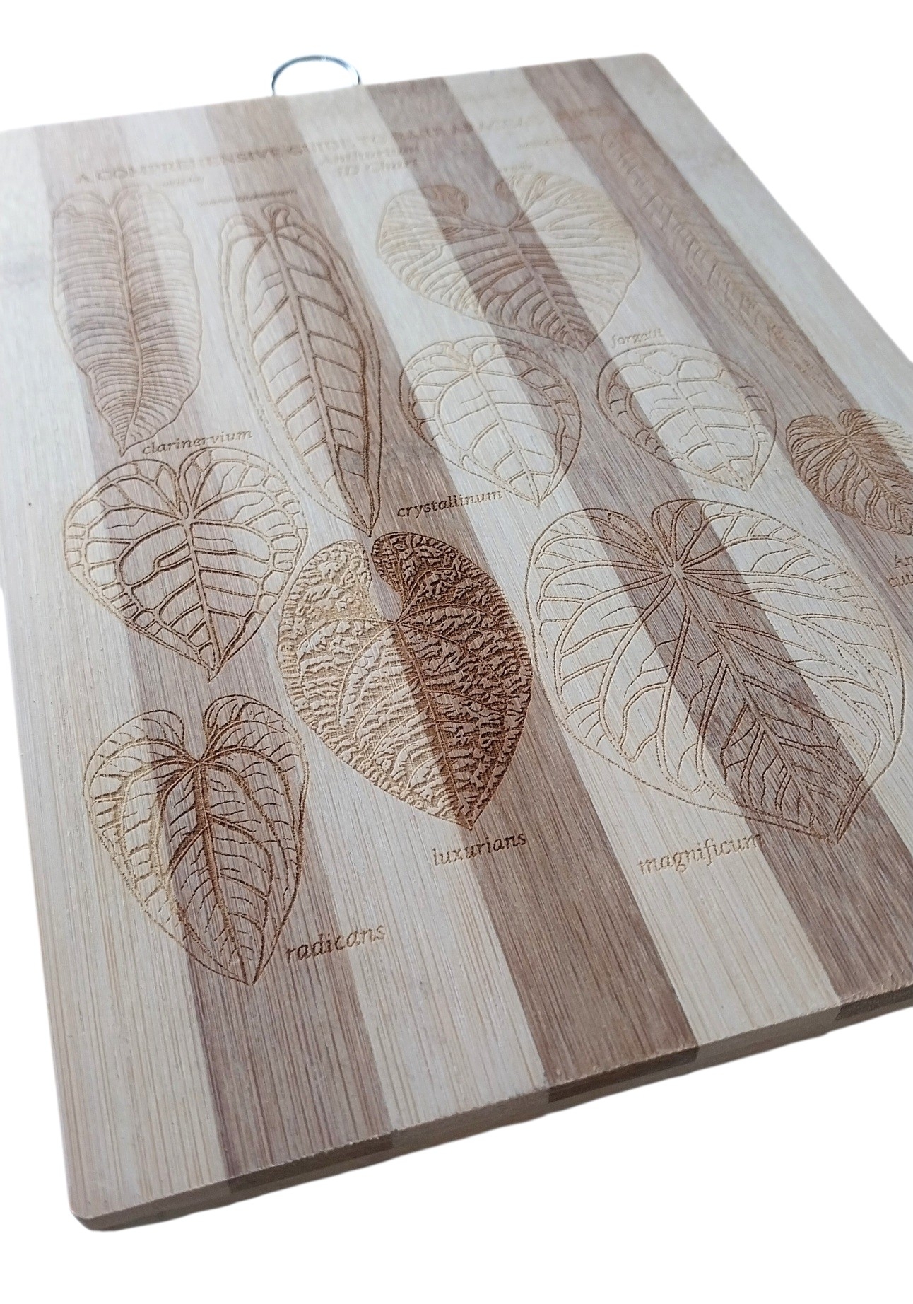 BAMBOO CHOPPING BOARD - ANTHURIUM LEAVES - Image 2